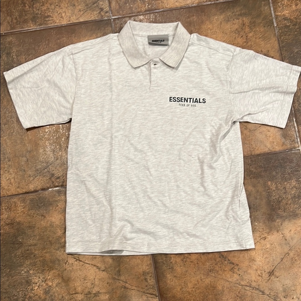 Essentials Light Gray Polo Shirt